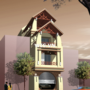 Thiết kế kiến trúc nhà Anh Cường kích thước rộng 3,66 Mét dài 13,2 mét