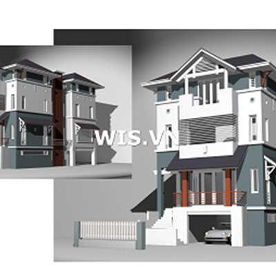 Thiết kế kiến trúc nhà số 3 ngõ 36C Lý Nam Đế kích thước rộng 8,15 Mét dài 6,49 mét