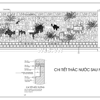 Thiết kế kiến trúc sân vườn biệt biệt thự Tây Hồ - Hà Nội